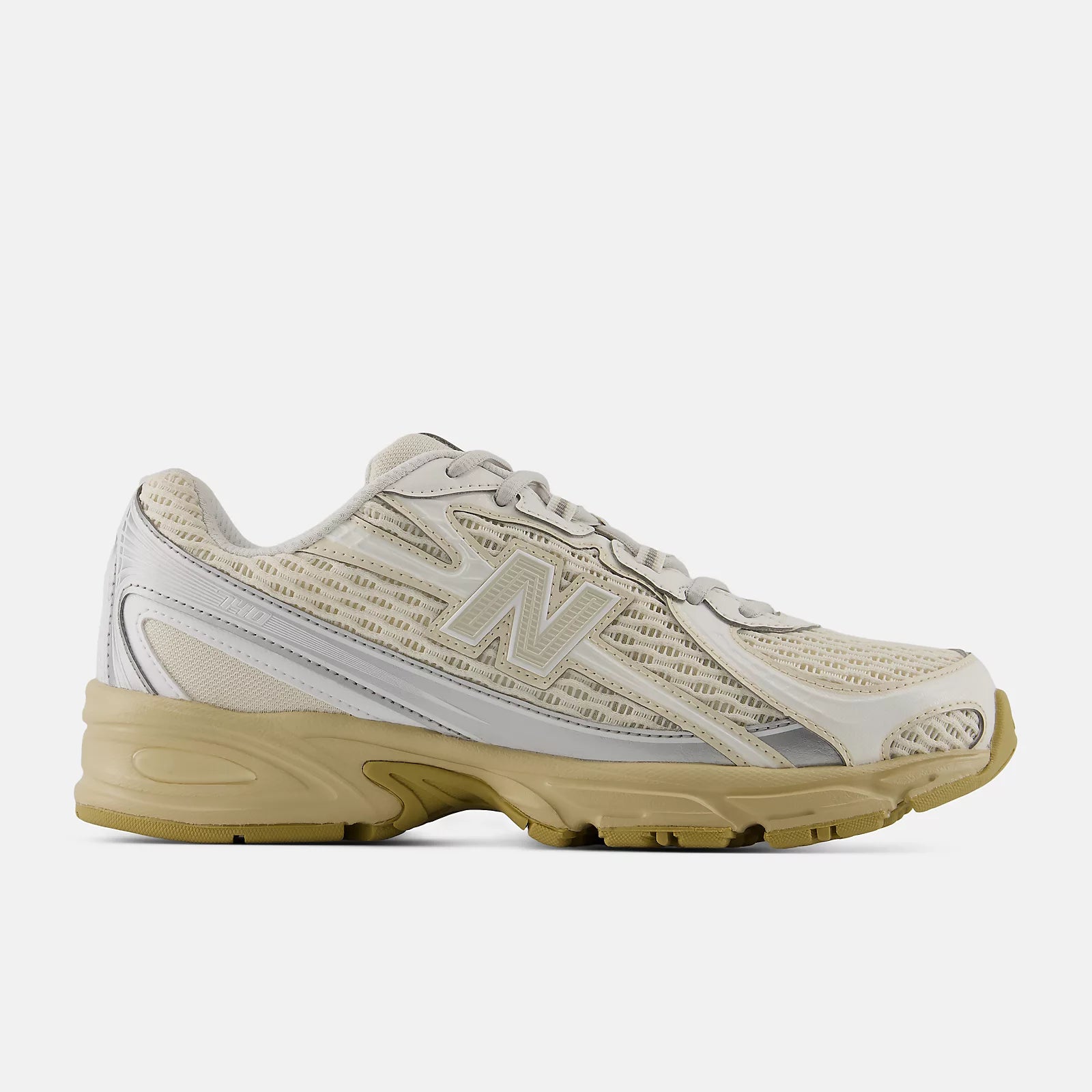 NEW BALANCE 740 KNIT Linen: beige sneakers til kvinder