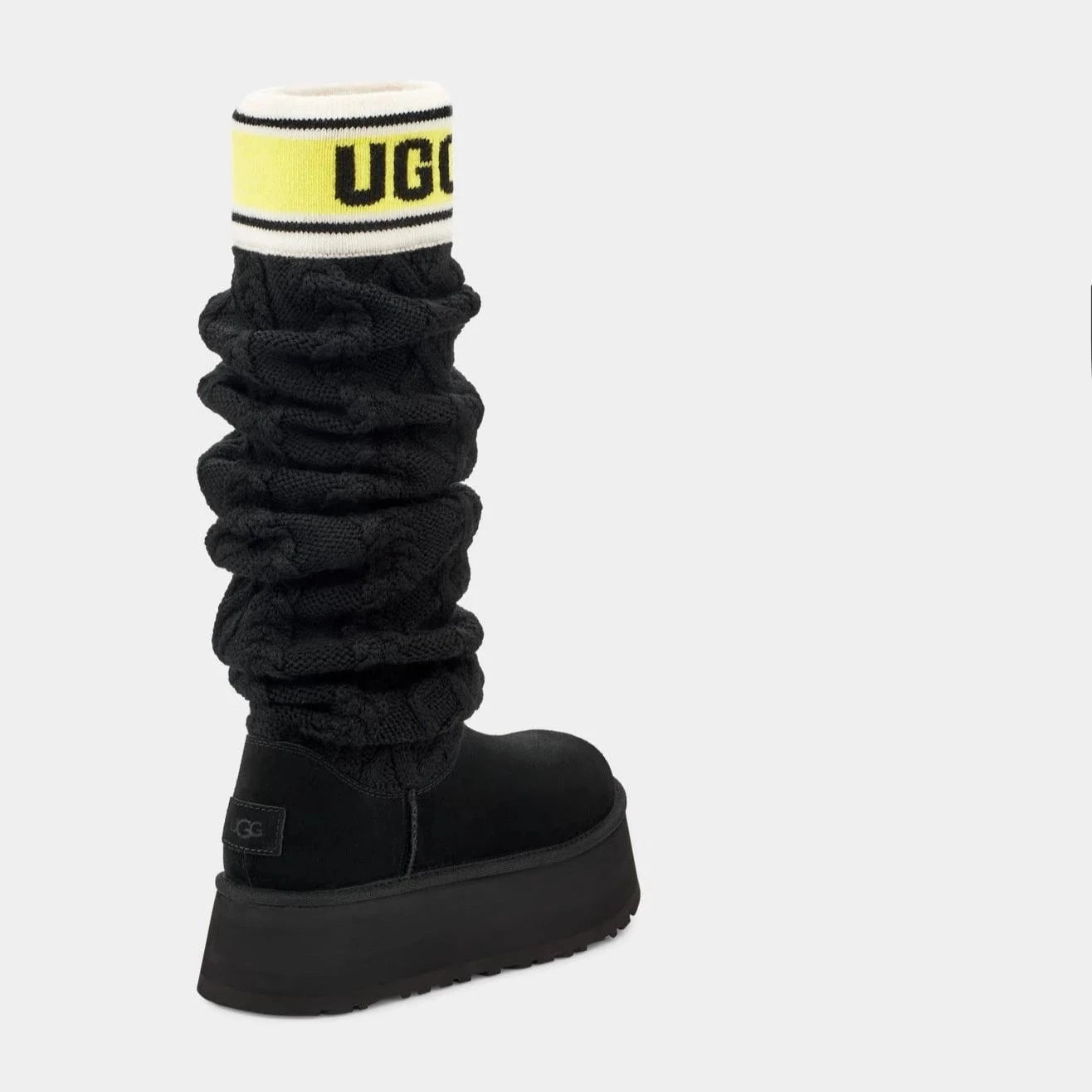UGG | BOTAS | MUJER | W CLASSIC SWEATER LETTER TALL BLACK | NEGRO