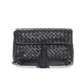 PONS QUINTANA Bolso Trenzado Basico Negro: черный сумка для женщин