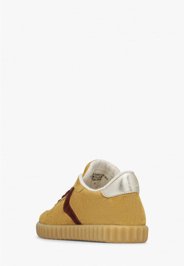 VOILE BLANCHE INES Suede Mustard-timber Browm: amarillo vambes per a dona