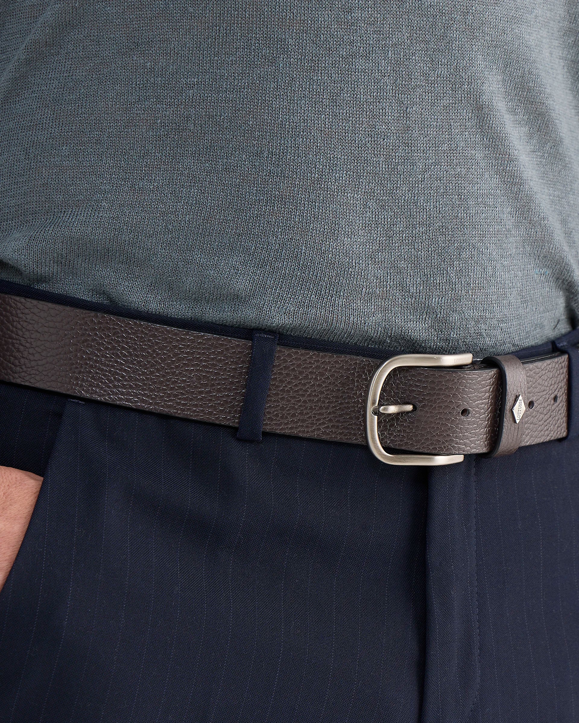 LOTTUSSE Alcemat MOKA: brown cinturón for men