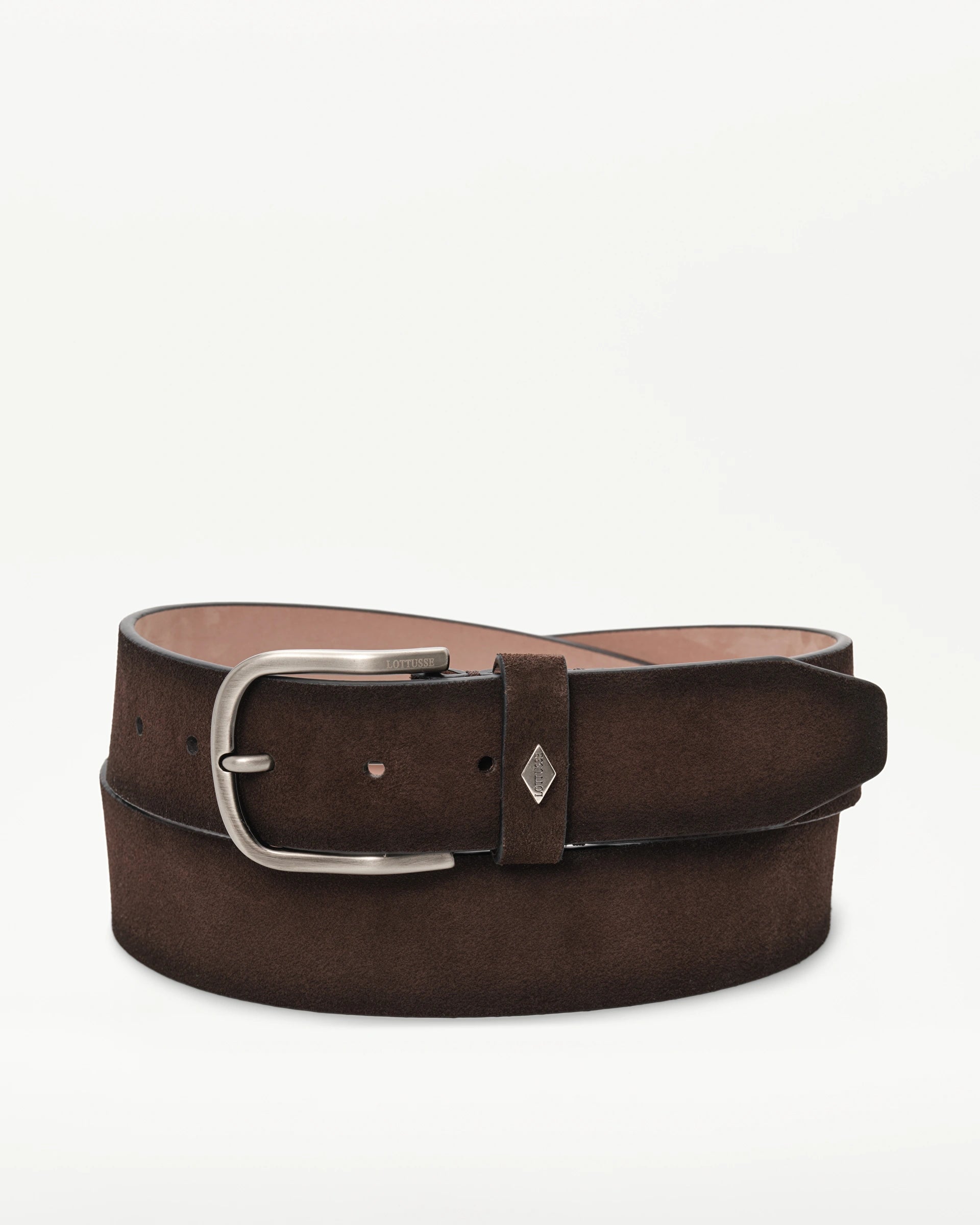LOTTUSSE Buckster OLD MOKA: brown cinturón for men