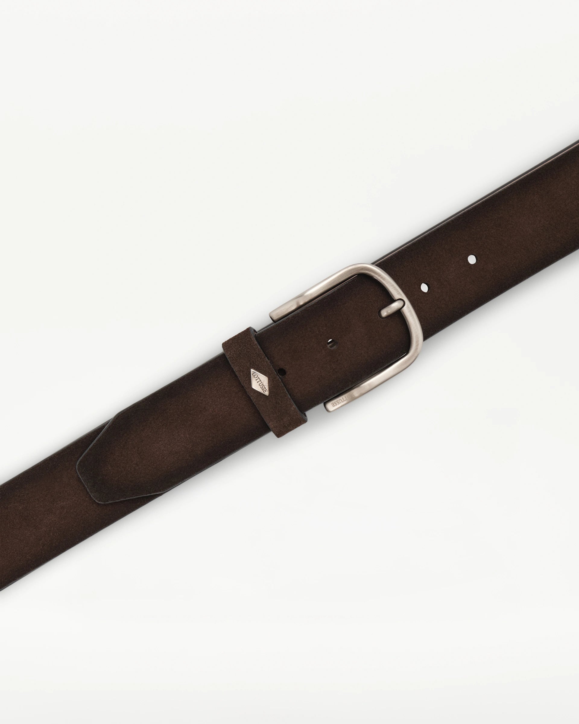 LOTTUSSE Buckster OLD MOKA: brown cinturón for men