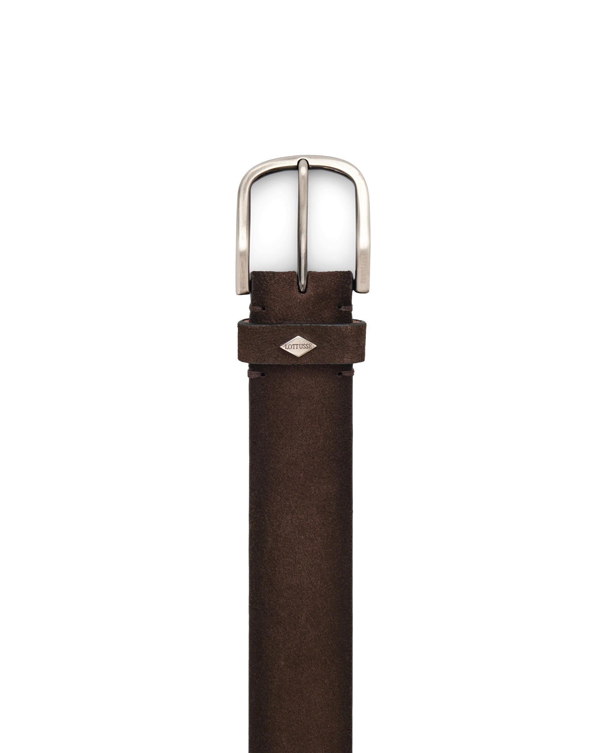 LOTTUSSE Buckster OLD MOKA: brown cinturón for men