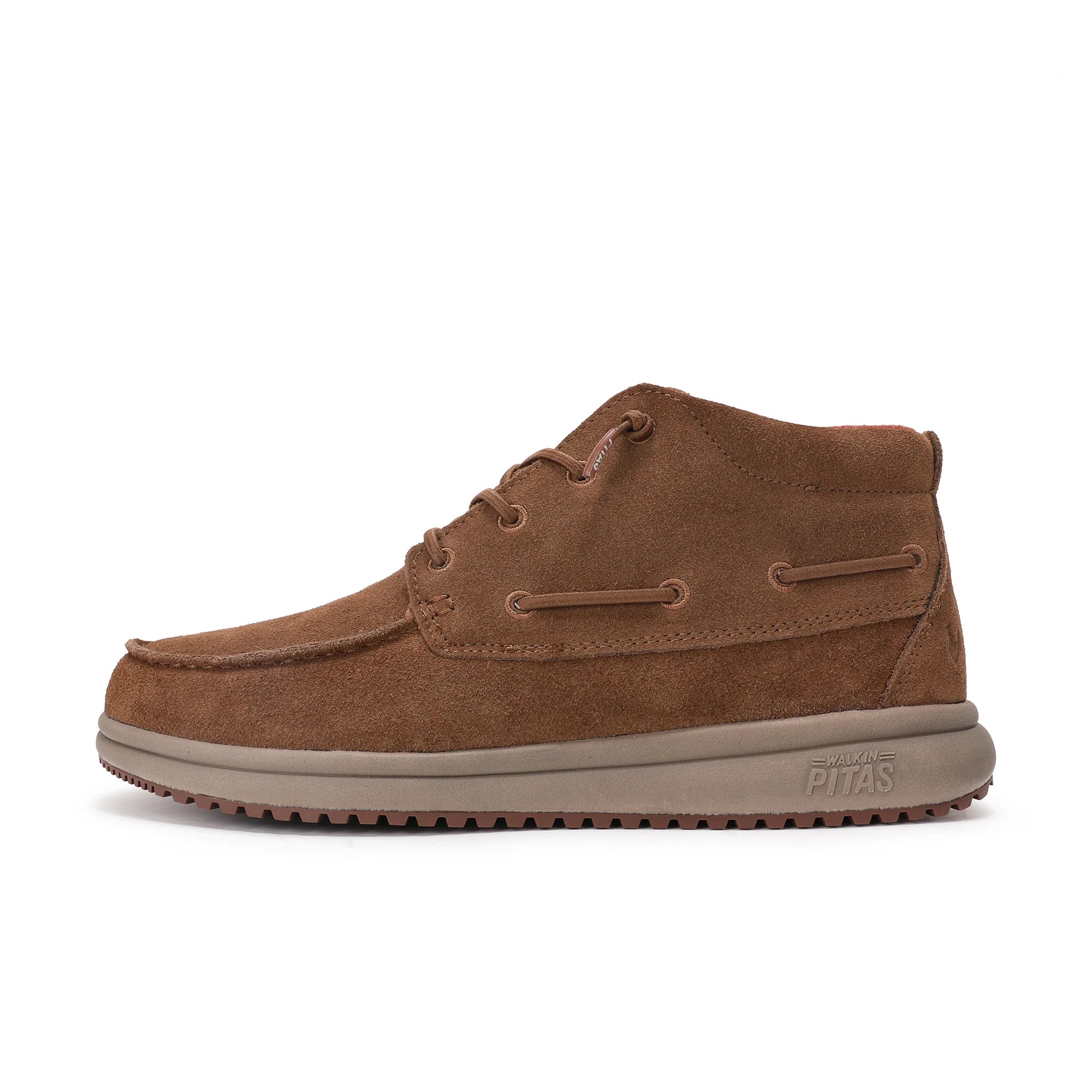 PITAS Timor Suede Camel: brown ankle boots for men