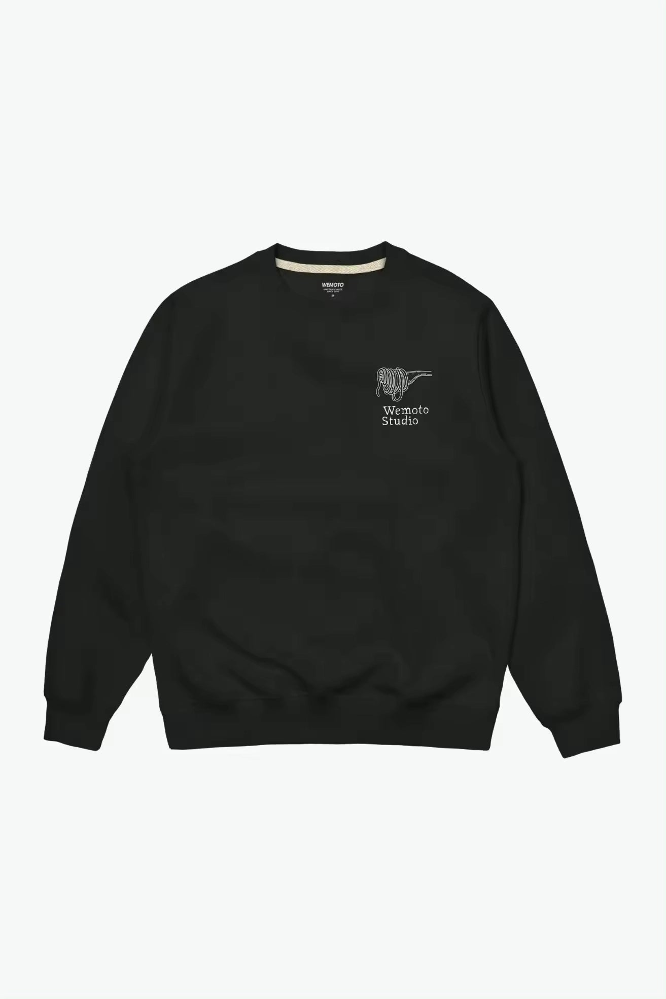 WEMOTO Pasta CLUB CREW Black: nero felpa da uomo