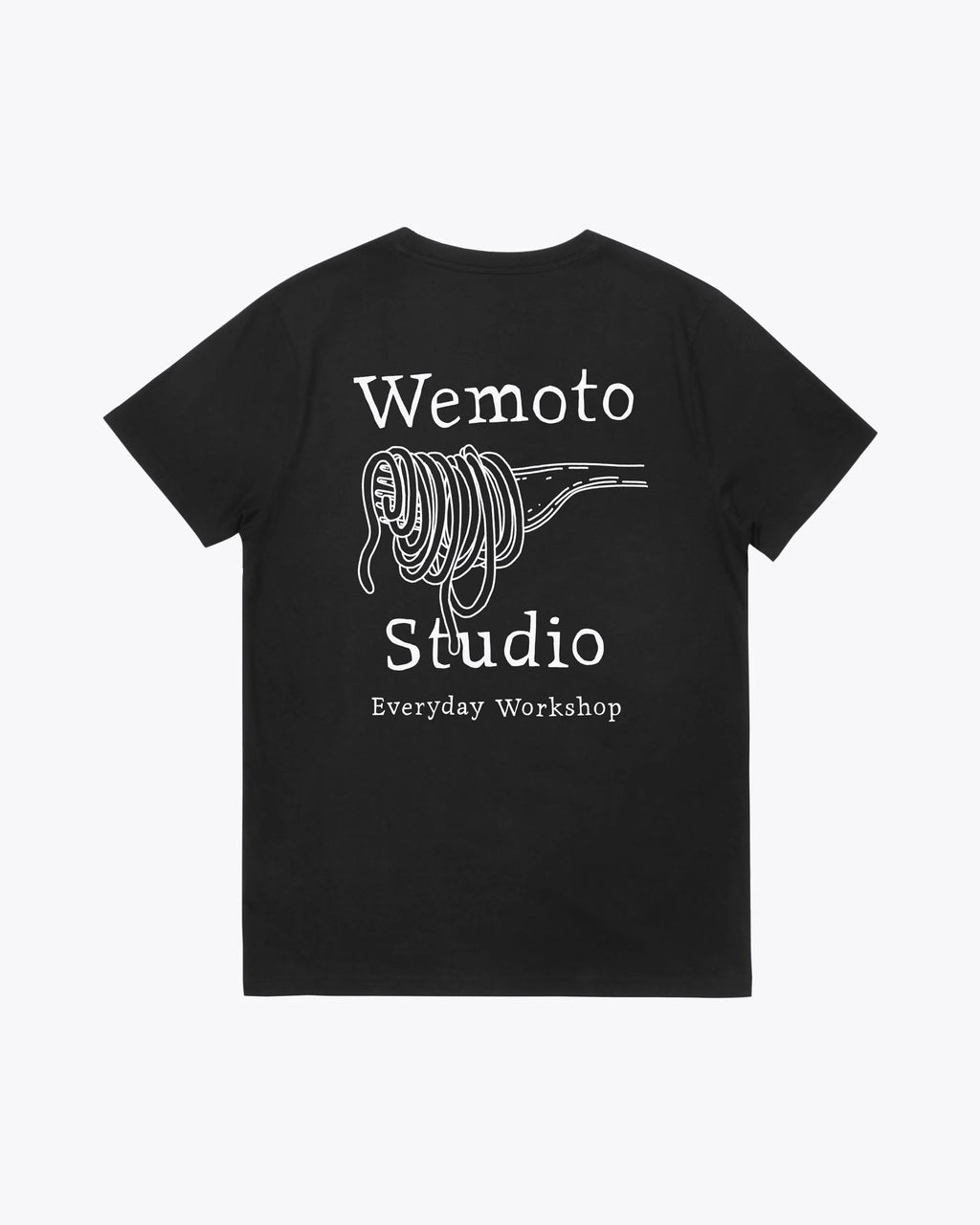 WEMOTO Camisetas de la Marca Unisex Modelo Pasta Club Tee en Color Black (negro), calçat negre unisex a Tascón