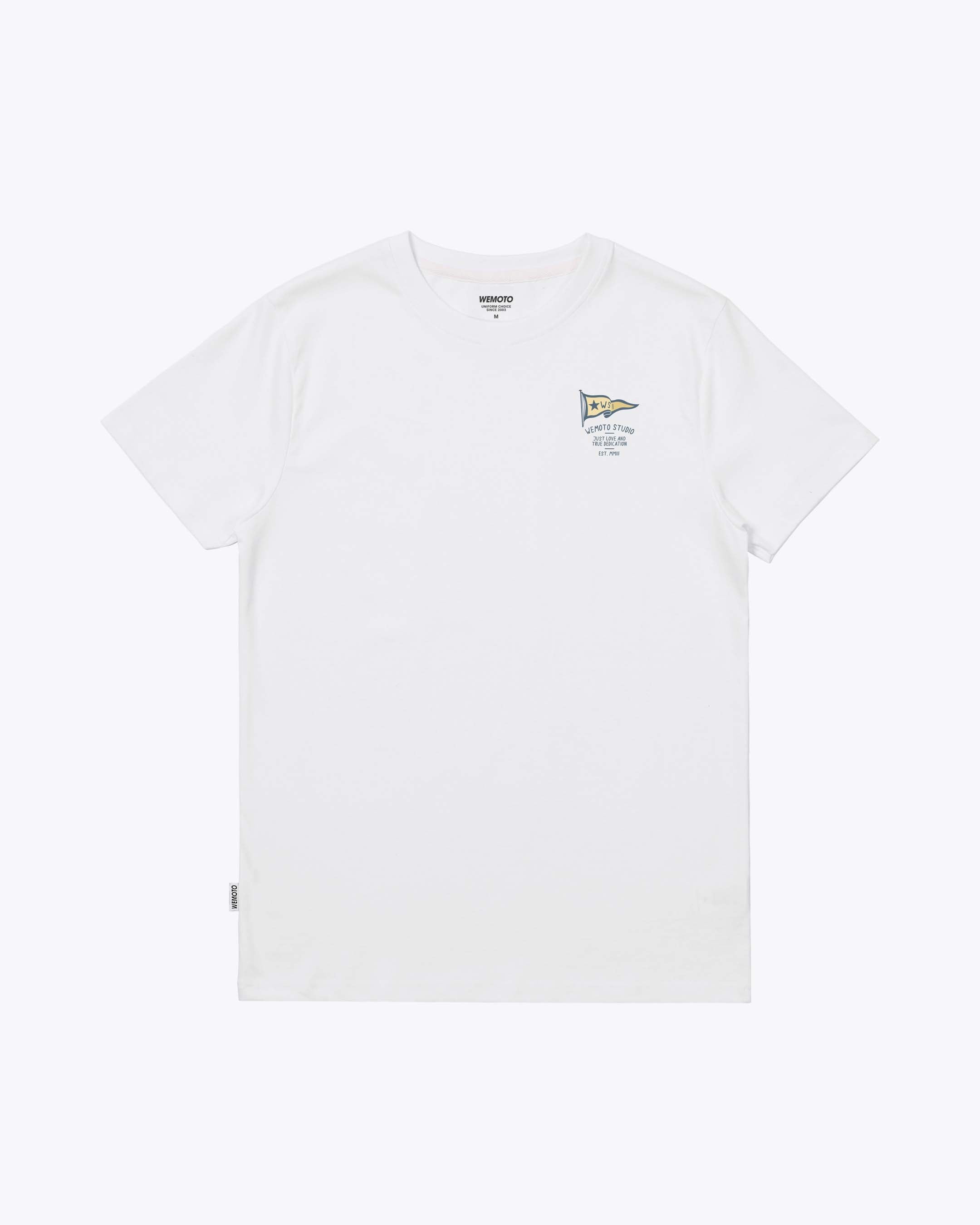 WEMOTO Harbour Camiseta White: أبيض تيشيرت للرجال