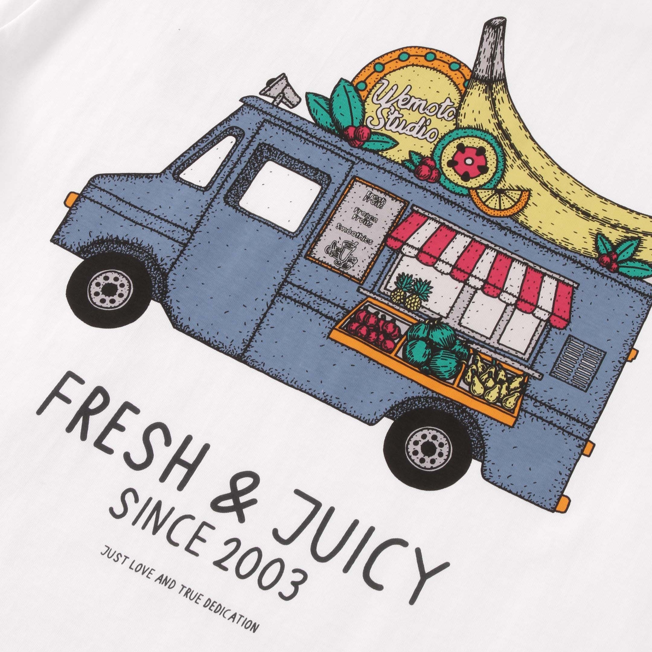 WEMOTO Fruit Truck Camiseta White: أبيض تيشيرت للرجال