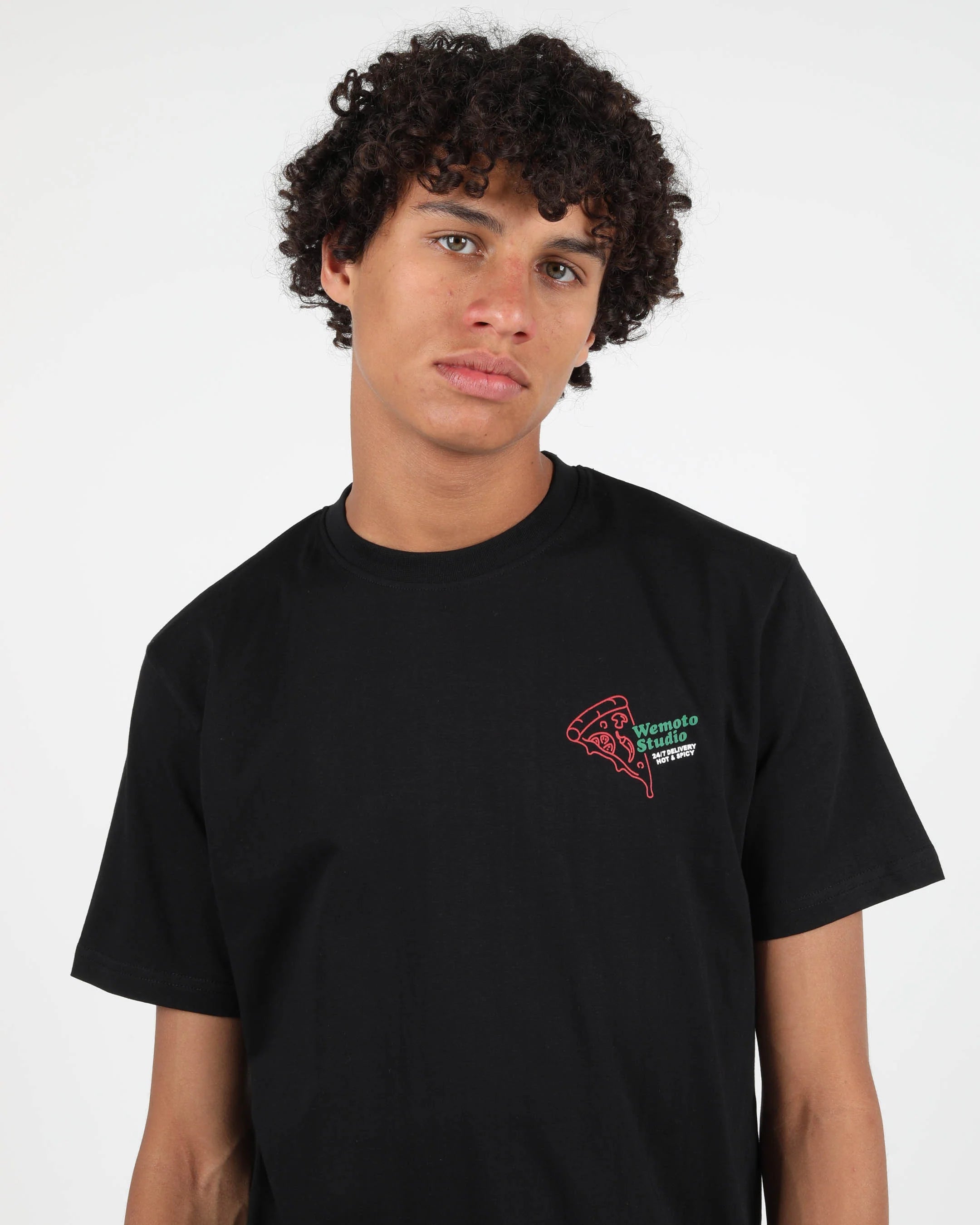 WEMOTO 247 HOT: black T-shirt for men