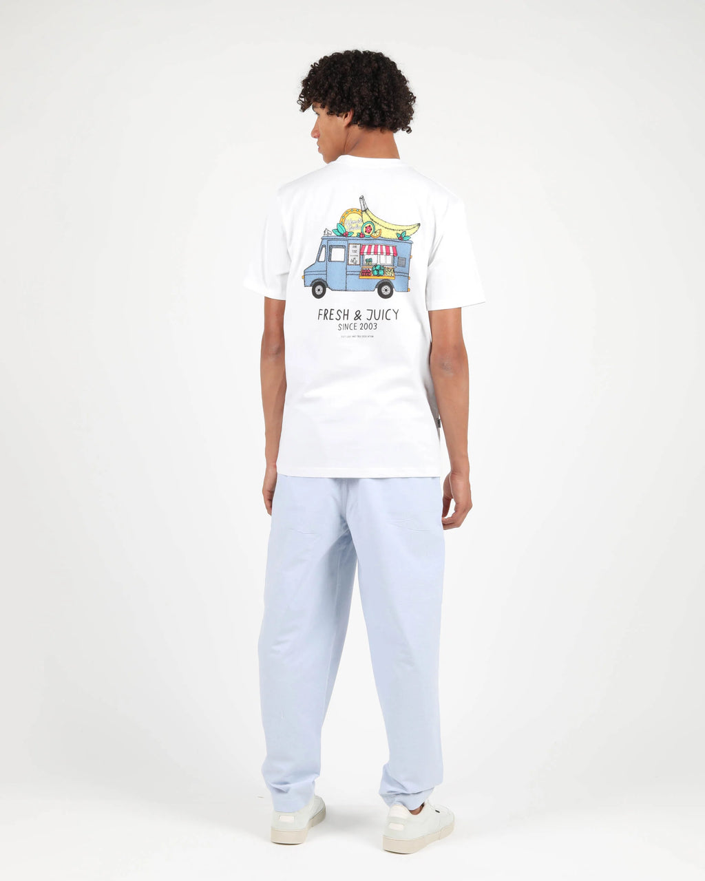 WEMOTO Fruit Truck Camiseta White: blanc samarreta per a home