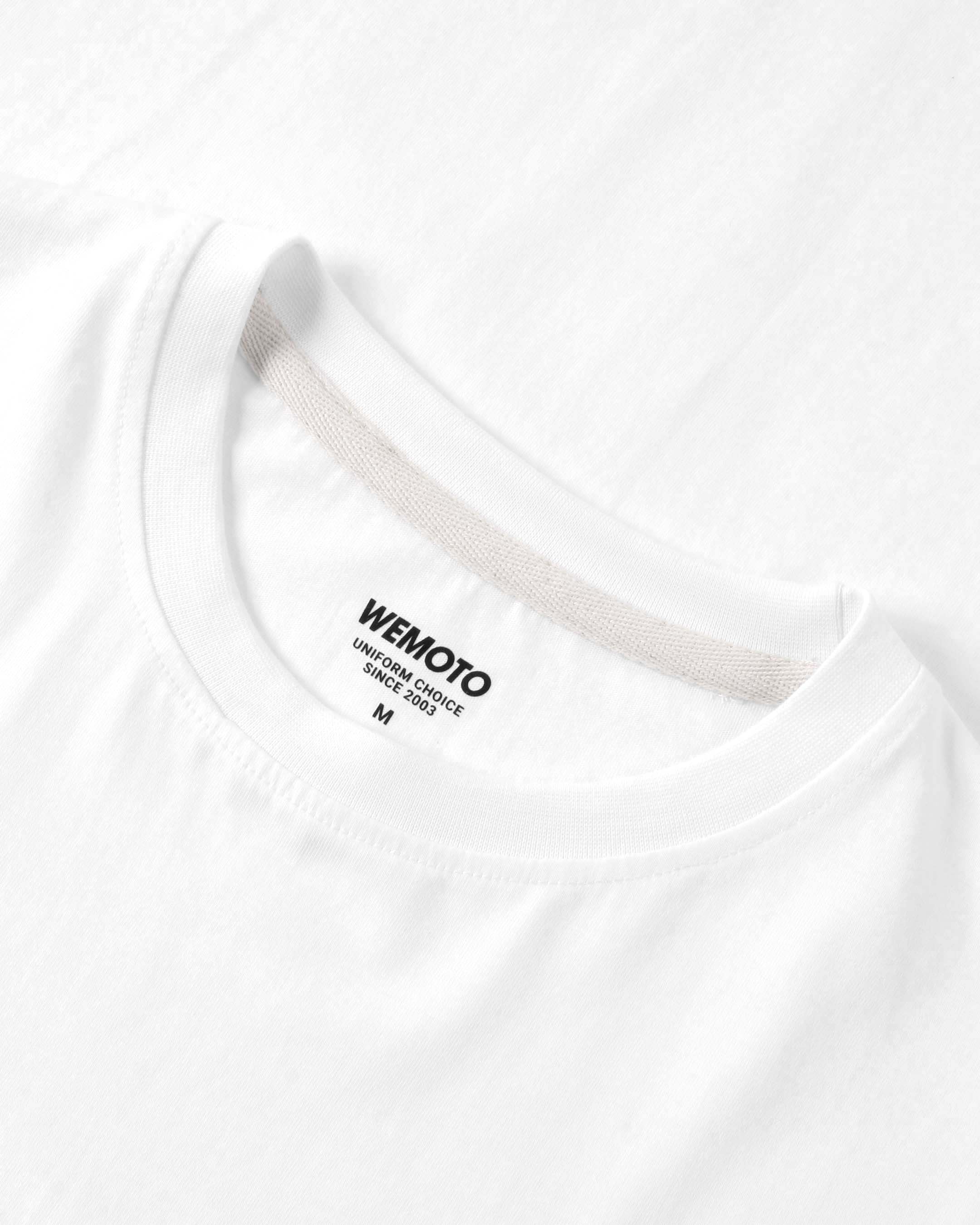 WEMOTO Beach TEE White: white T-shirt for men
