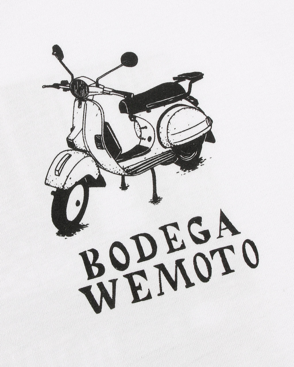 WEMOTO Bodega TEE White: білий футболка для чоловіків