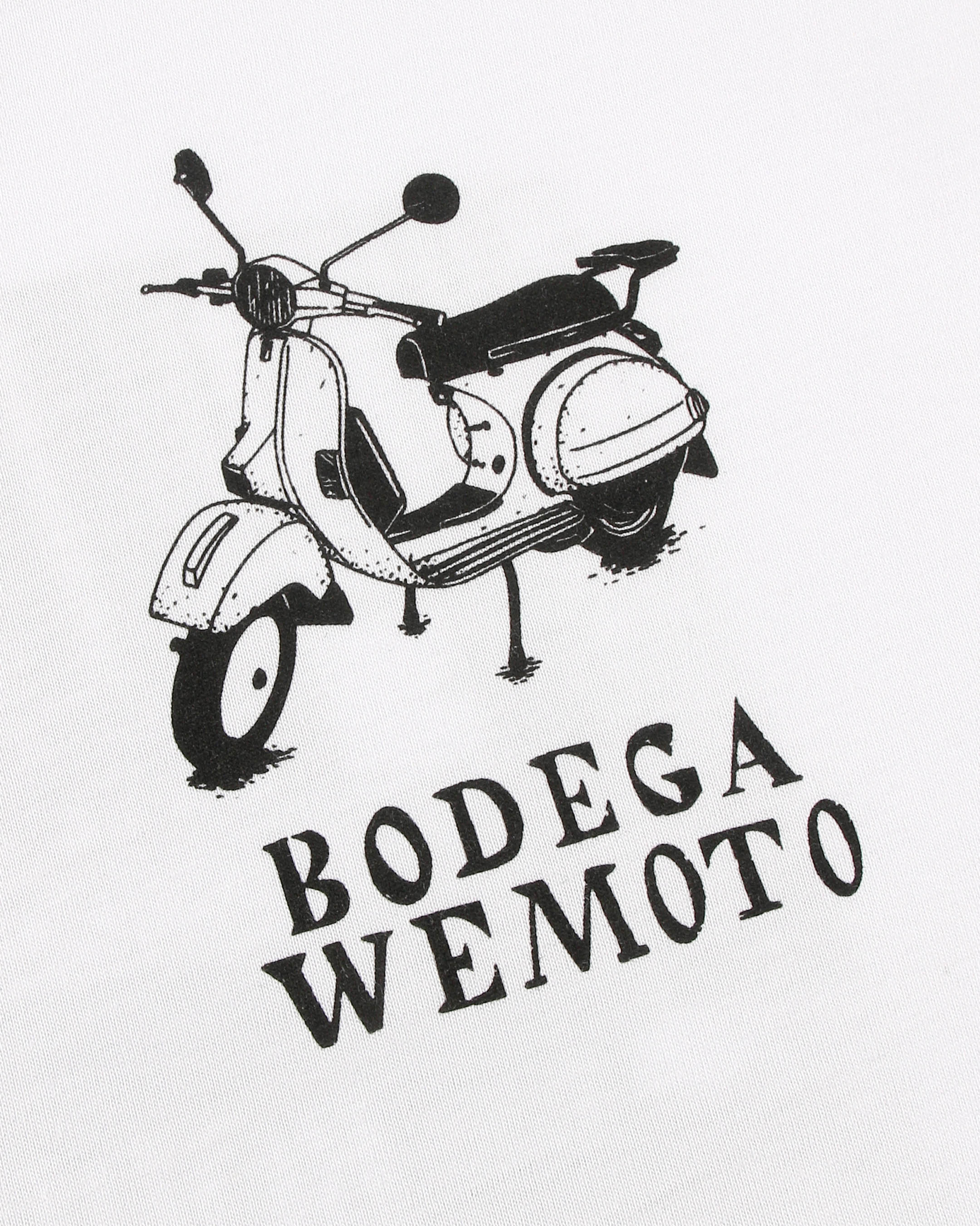 WEMOTO Bodega TEE White: ホワイト Tシャツ メンズ