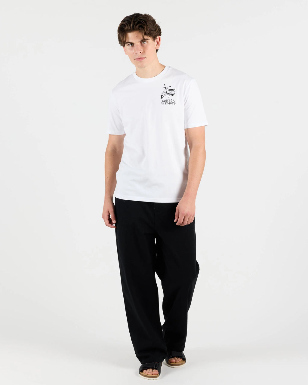 WEMOTO Bodega TEE White: білий футболка для чоловіків