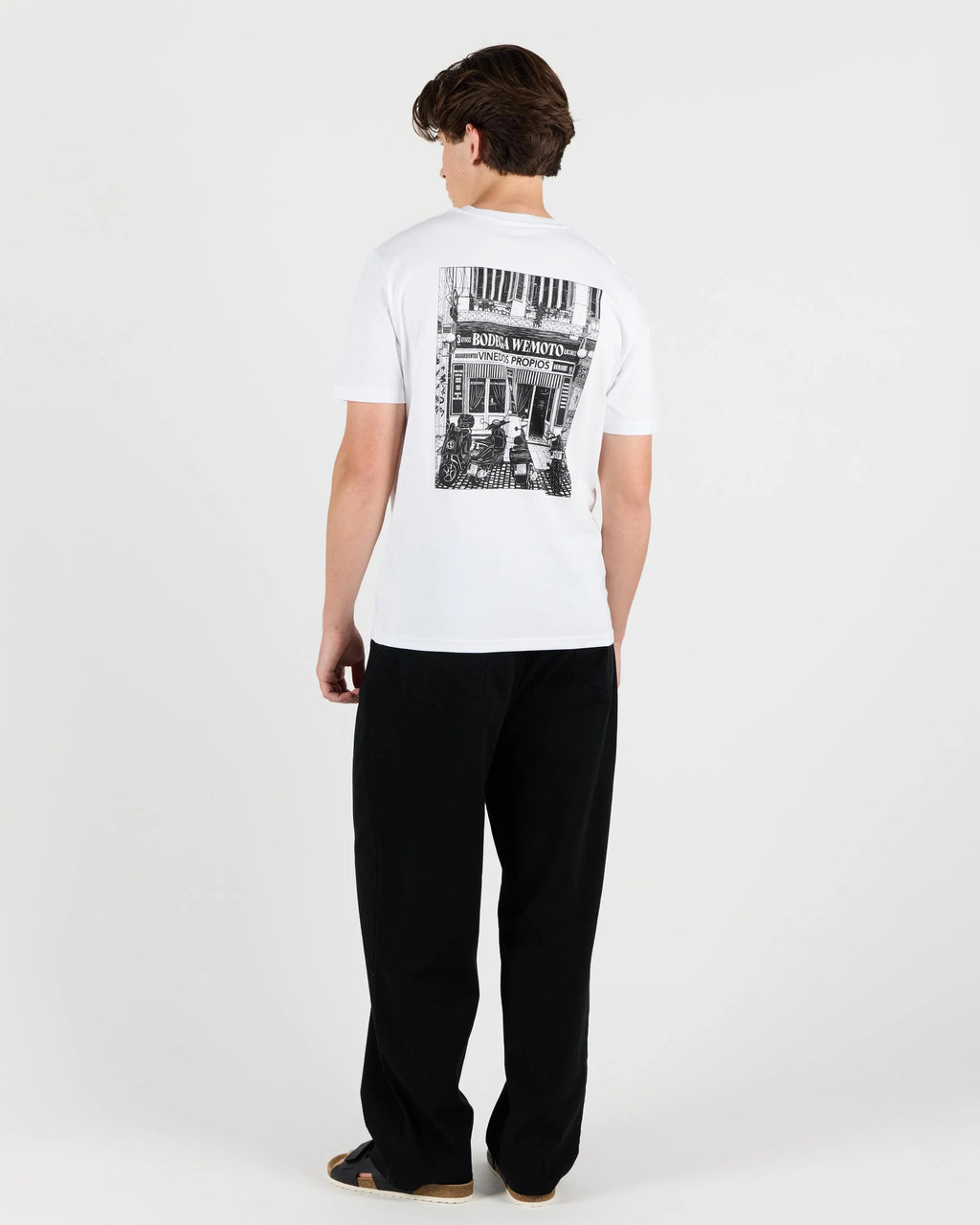 WEMOTO Bodega TEE White: білий футболка для чоловіків