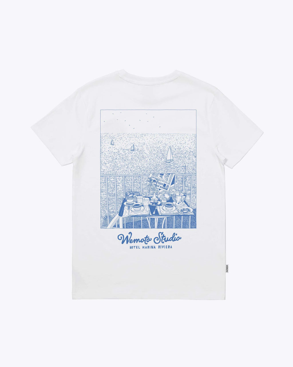 WEMOTO Marina TEE White: білий футболка для чоловіків
