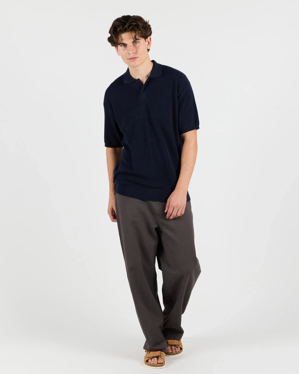 WEMOTO Dumas NAVY BLUE: синій polo для чоловіків