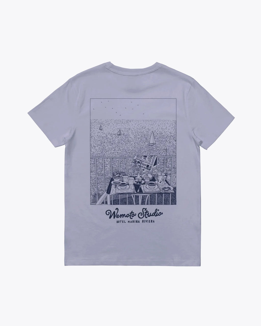 WEMOTO Marina Teeavender Lavender: lila T-shirt för herr