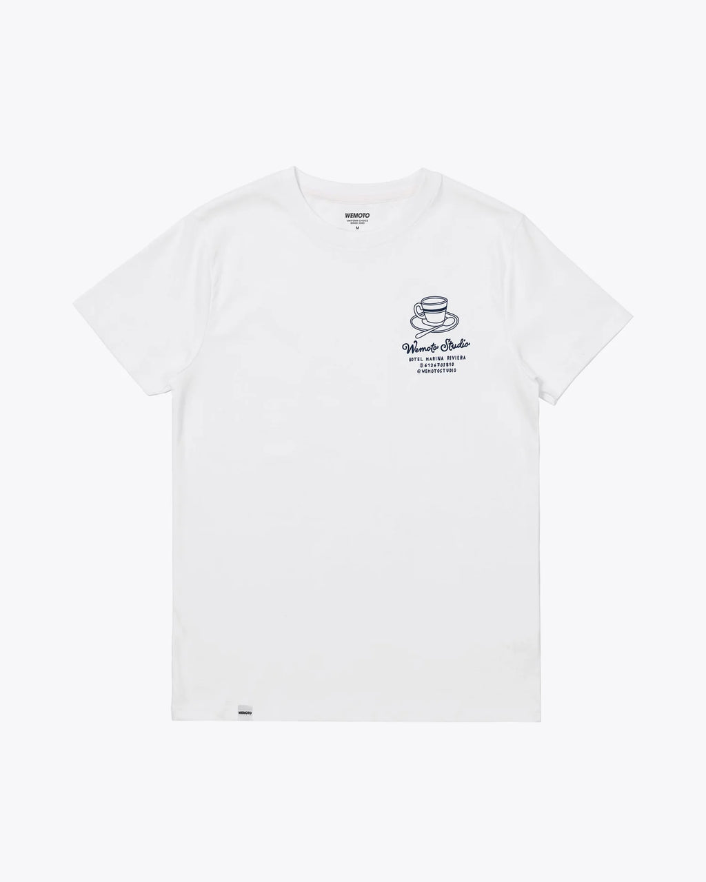 WEMOTO Marina TEE White: білий футболка для чоловіків