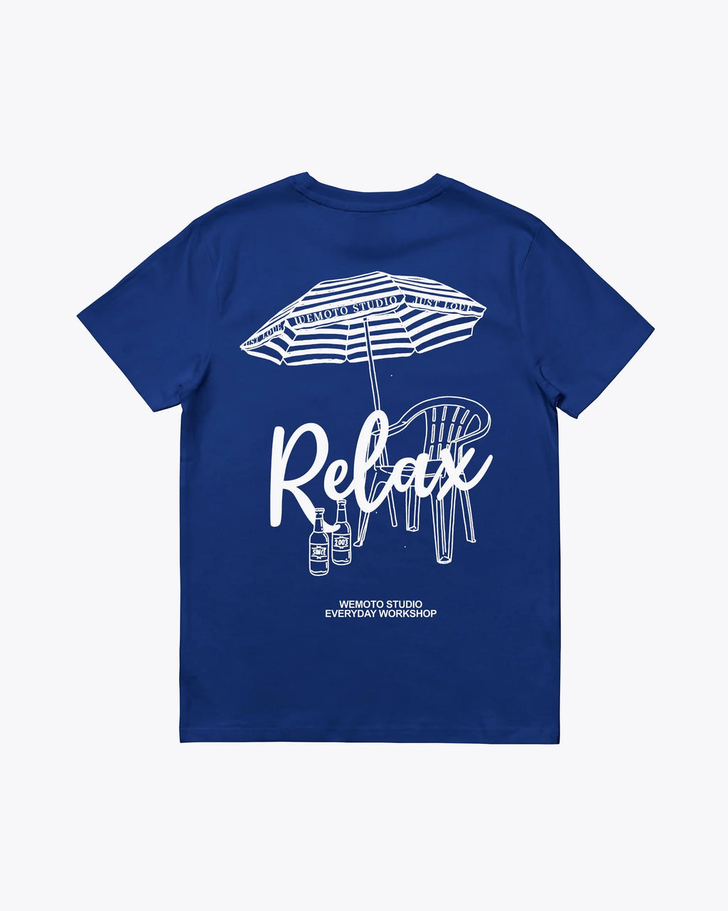 WEMOTO Parasol TEE Royal BLUE: синій футболка для чоловіків