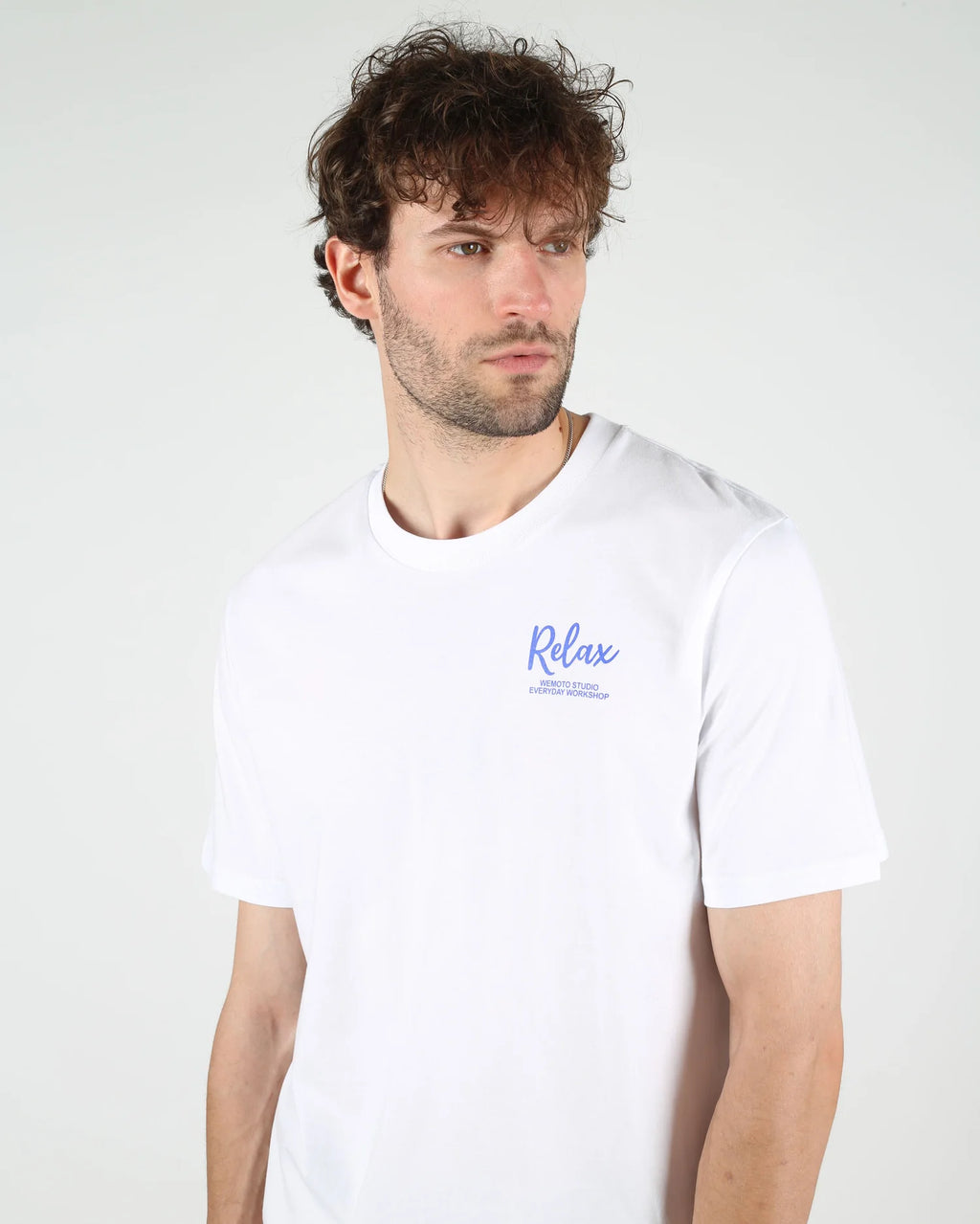 WEMOTO Parasol TEE White: ホワイト Tシャツ メンズ