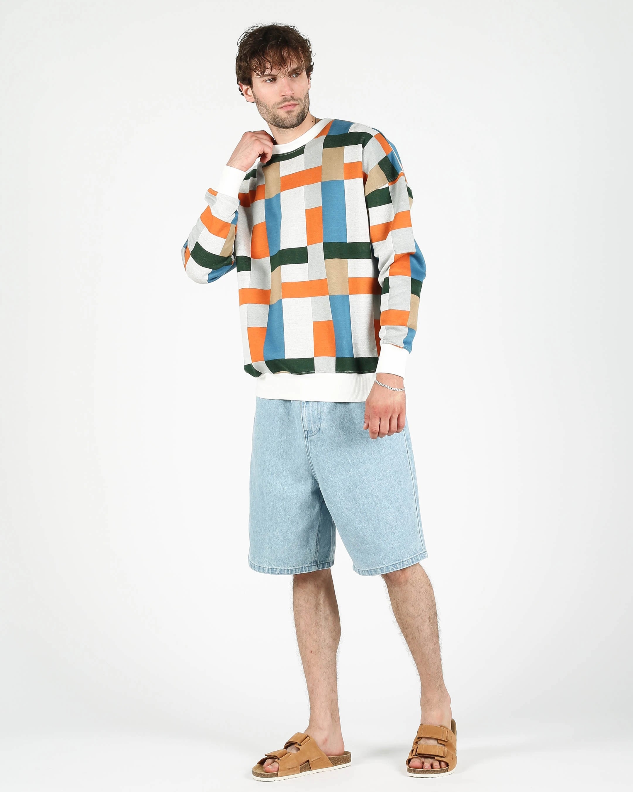 WEMOTO Scott Multicolor: multicolour cardigan for men