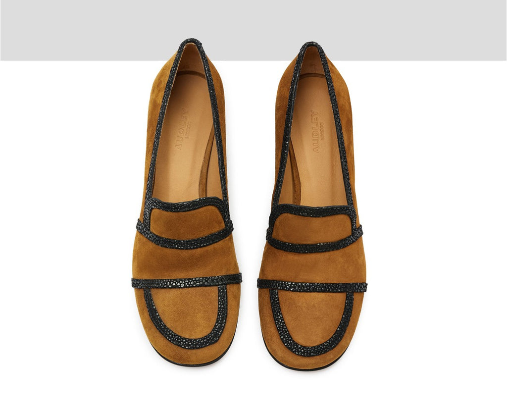 AUDLEY LUNA ANTE Larrua: amarillo chaussures pour femme