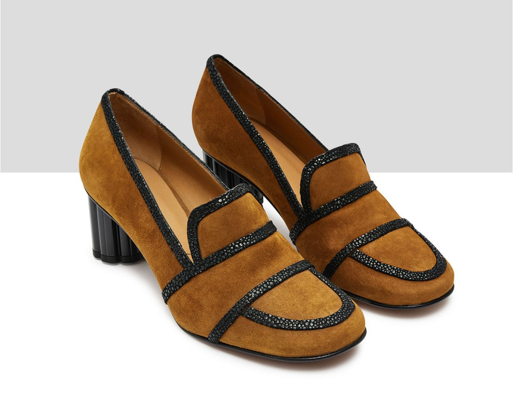 AUDLEY LUNA ANTE Larrua: amarillo chaussures pour femme