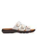 CLARKS Kitly Walk White, hvid sandaler til kvinder hos Tascón
