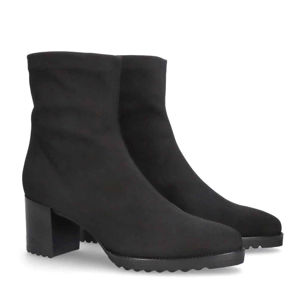Mascaro Lima Elastic Bootie Negra, sort ankelstøvler til kvinder hos Tascón