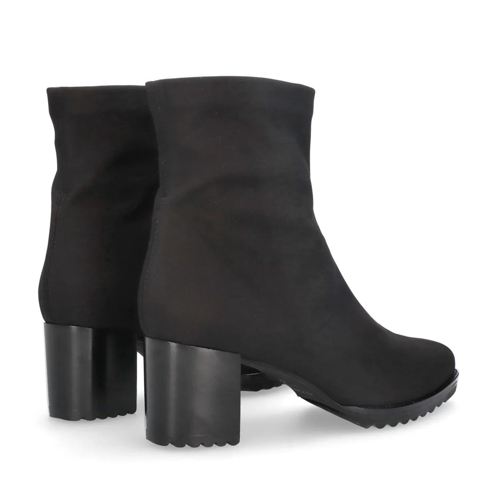 Mascaro Lima Elastic Bootie Negra, sort ankelstøvler til kvinder hos Tascón