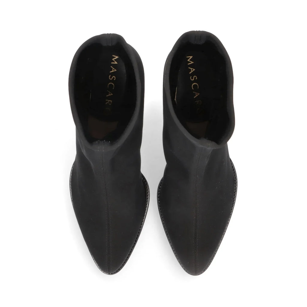 Mascaro Lima Elastic Bootie Negra, sort ankelstøvler til kvinder hos Tascón