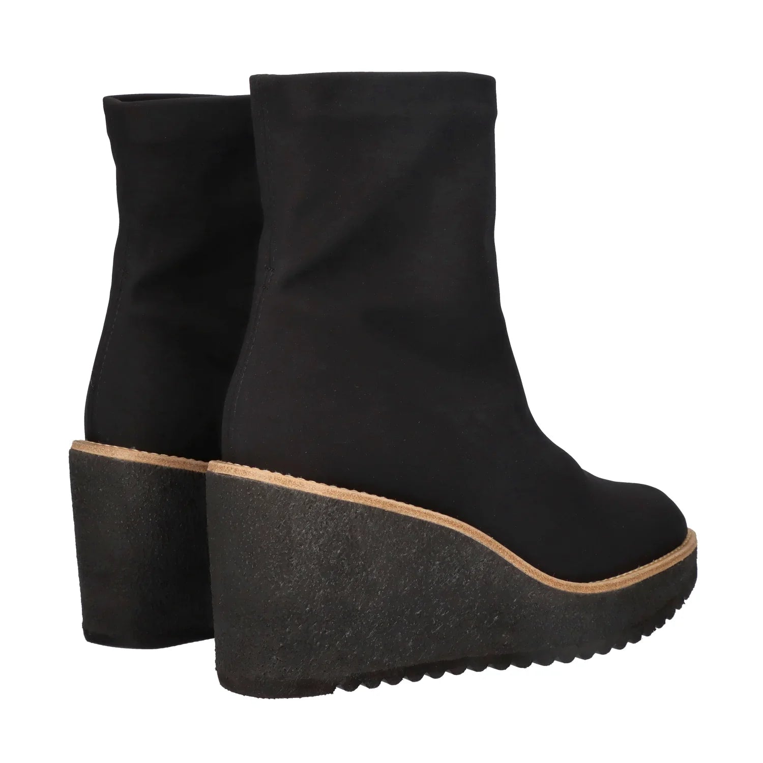 Mascaro Vera Elastic Bootie Negra、Tascónのブラックレディースアンクルブーツ