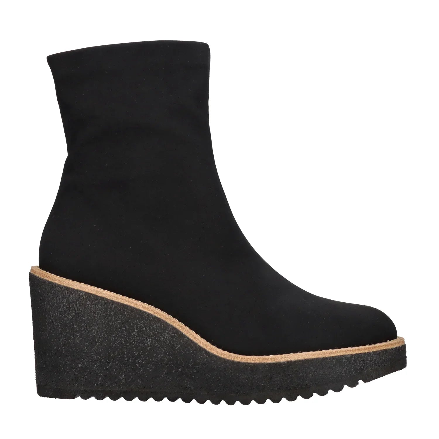 Mascaro Vera Elastic Bootie Negra、Tascónのブラックレディースアンクルブーツ
