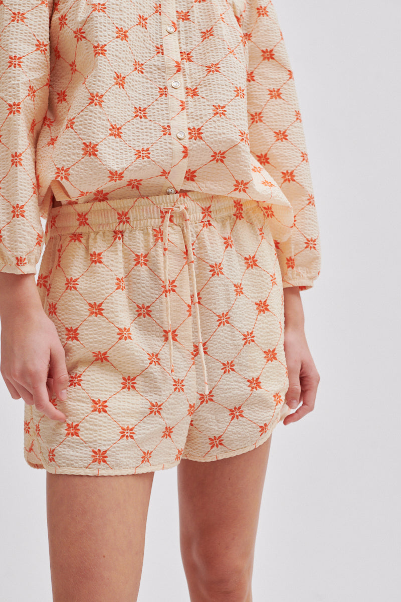 SECOND FEMALE | PANTALÓN CORTOS | MUJER | FERMO SHORTS | CREMA