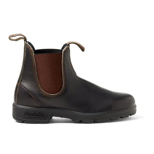 BLUNDSTONE 500 Stout Brown Leather, brun ankelboots för herr hos Tascón