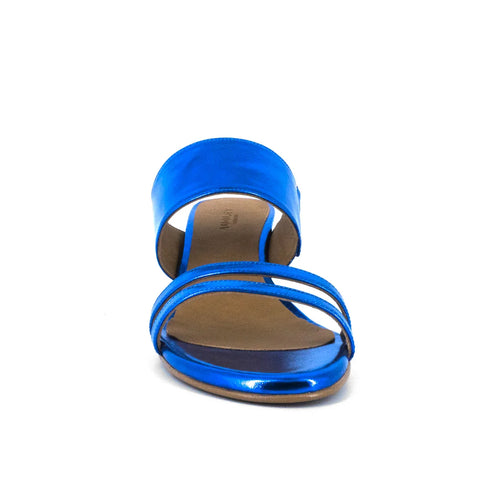 AUDLEY Tacón Bavaro, blue sandals for women at Tascón