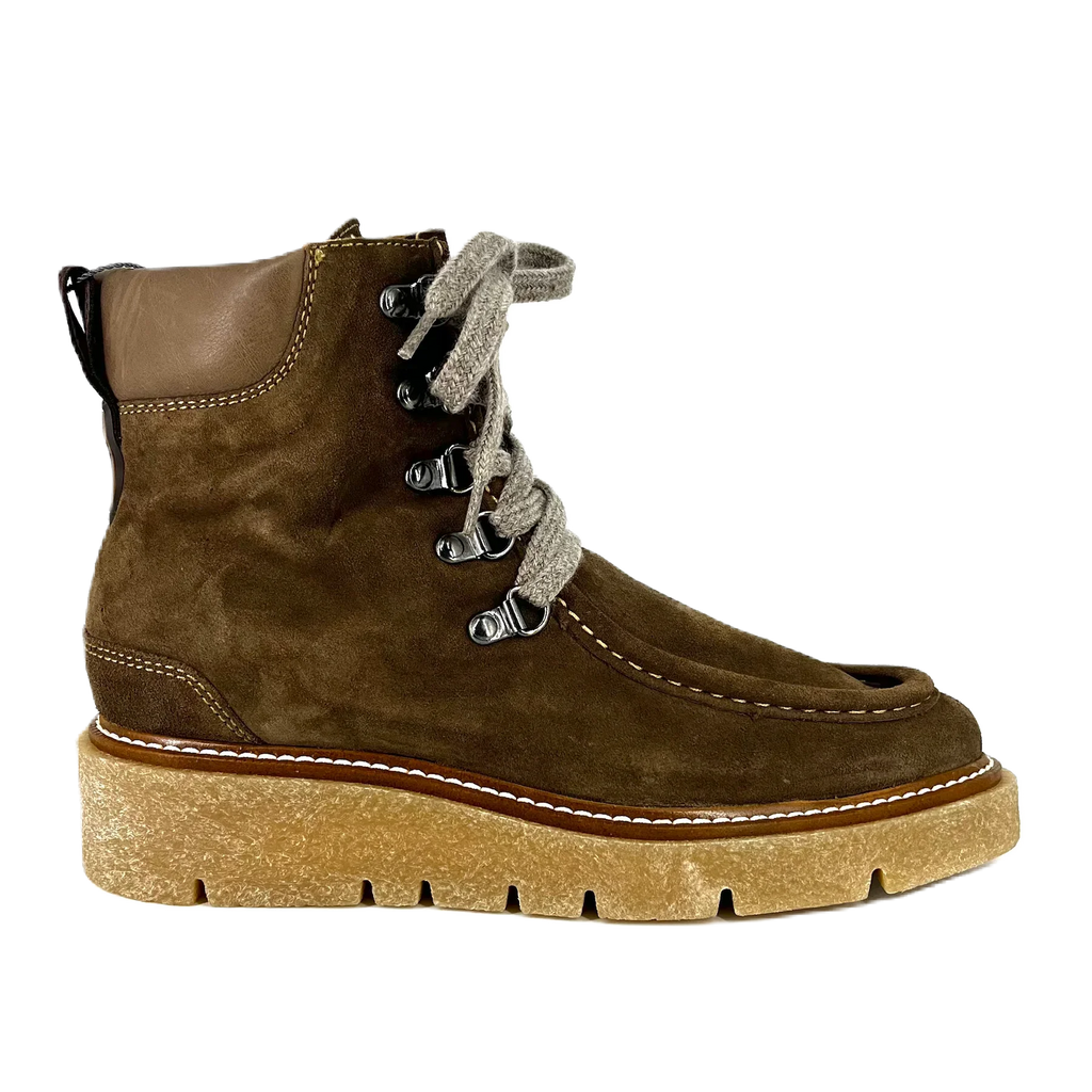 PEDRO MIRALLES Mod 22201 Velour Fangoen, brown ankle boots for women at Tascón