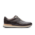 Lottusse Herren Dress Sneakers, Modell Tokyo Moka, aus gebürstetem Rindsleder in Braun