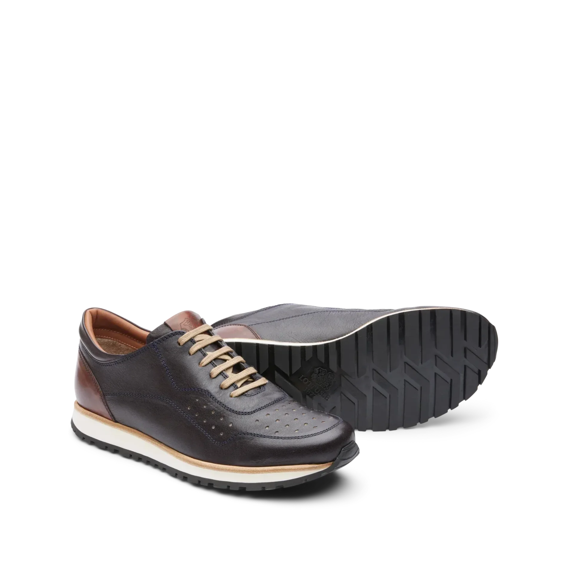 Sneakers der Marke Lottusse, Modell Cang, Navy Ebony TB