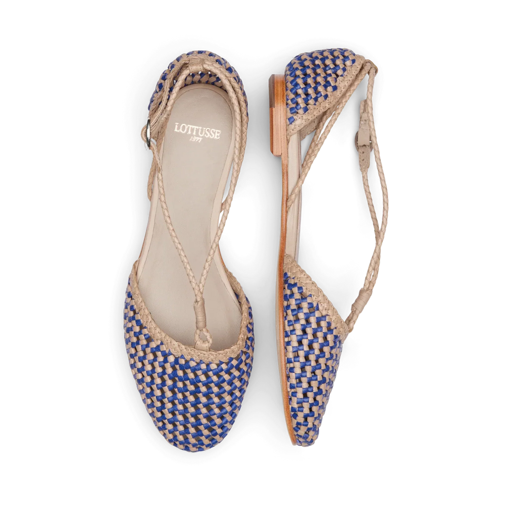 LOTTUSSE Nood Sabbia Klein, blue ballet flats for women at Tascón