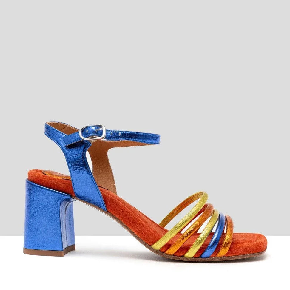 AUDLEY Hedi, blue sandals for women at Tascón