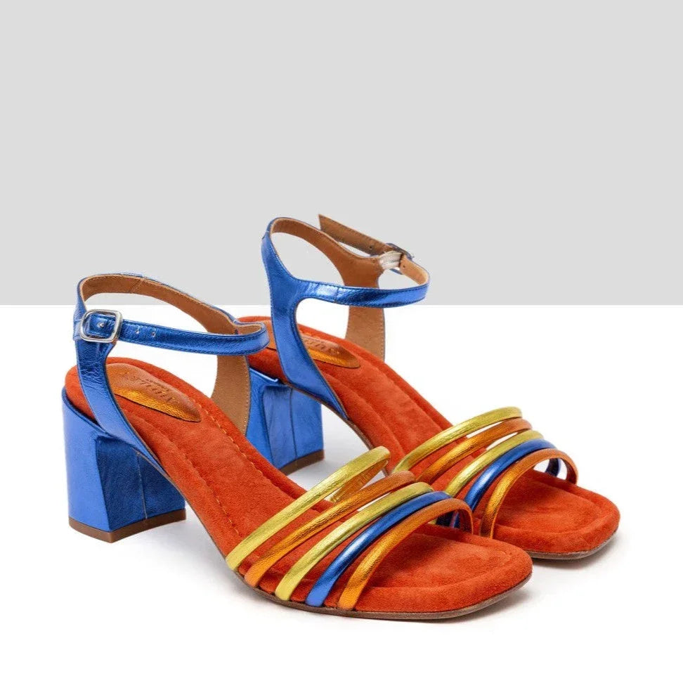 AUDLEY Hedi, blue sandals for women at Tascón