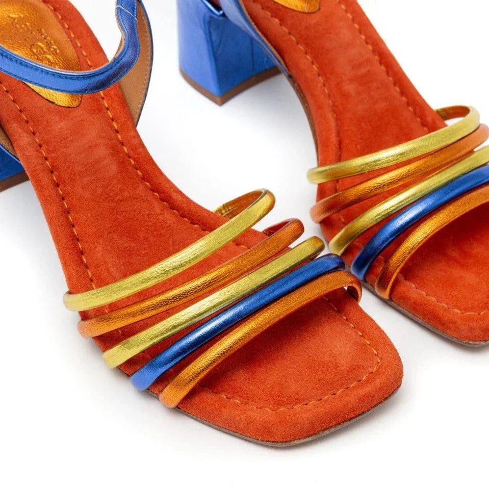 AUDLEY Hedi, blue sandals for women at Tascón