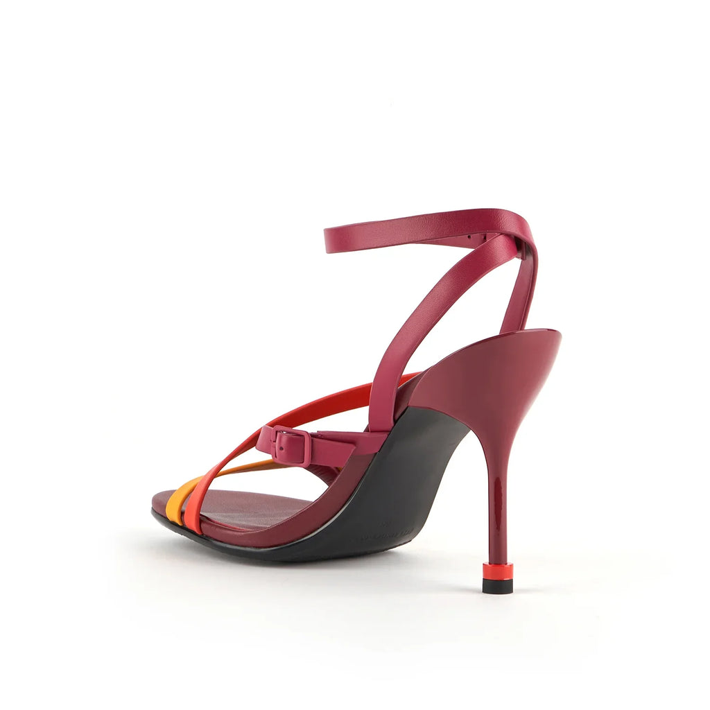 UNITED NUDE Sia Strappy Hi Lava de Tacón, sandales rouge pour femme chez Tascón
