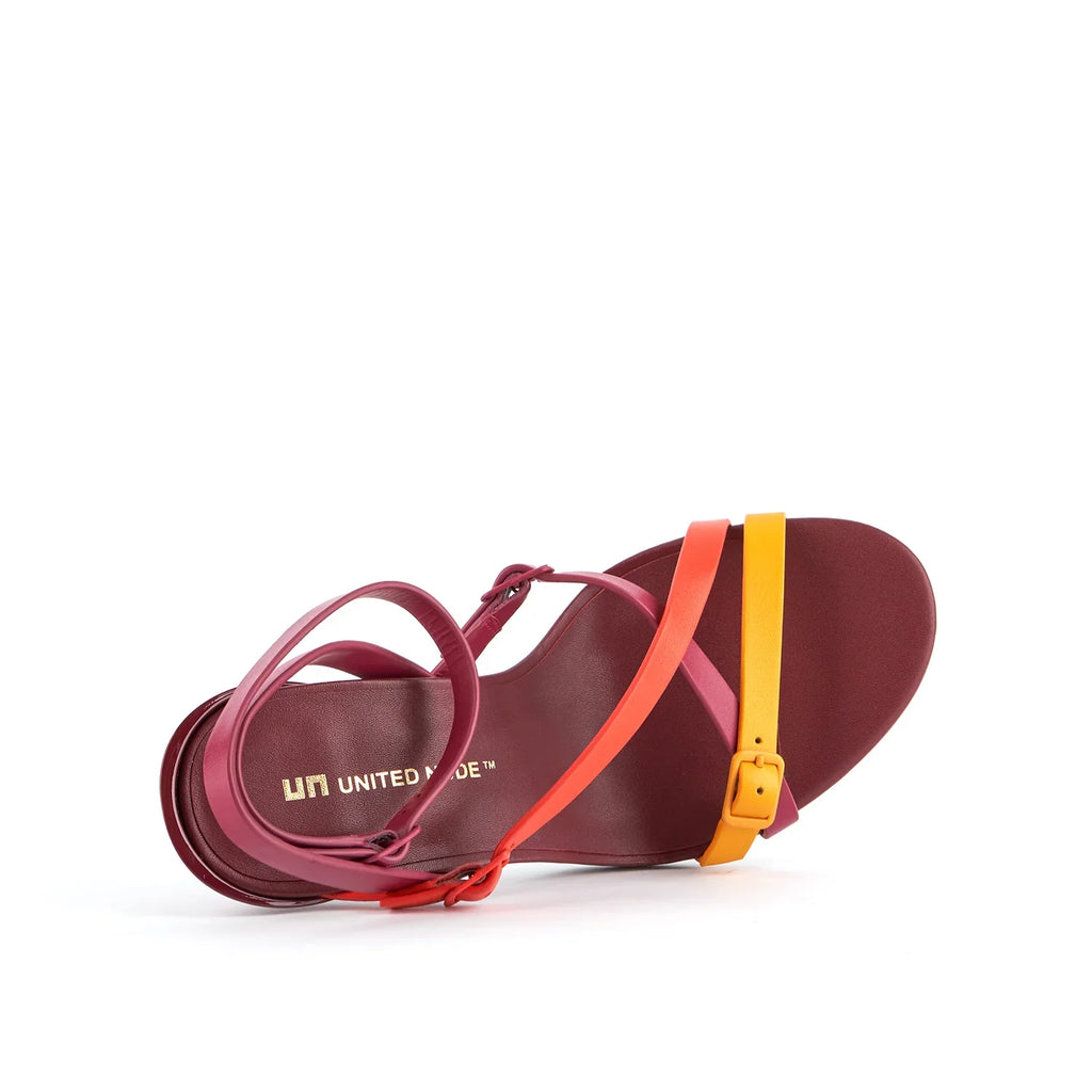 UNITED NUDE Sia Strappy Hi Lava de Tacón, sandales rouge pour femme chez Tascón